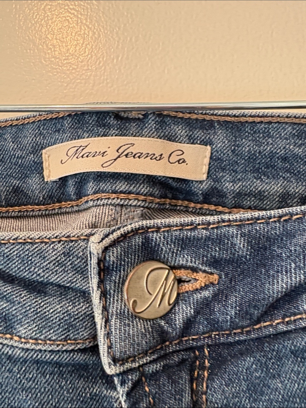 Mavi Slim Distressed Blue Jeans